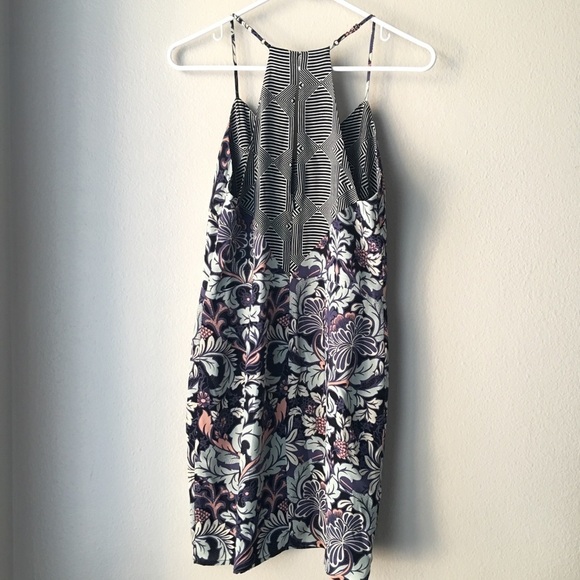 Greylin Morris Silk Celadon Print Dress - Picture 4 of 8